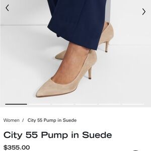 Theory City 55 Pump in Suede